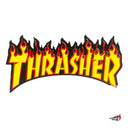 Sticker Thrasher Flame Logo Yellow 26x14cm