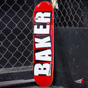 Tabla Baker Brand Logo Red White