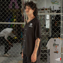 Camisa Baker Skull Black Button Up