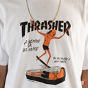 Playera Thrasher x Neckface Coffin White