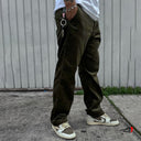 Pantalon As De Paz Verde Pana