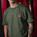 Playera Spitfire Classic Swirl Overlay Military