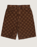 Short Vans Check 5 Baggy Checker Brown