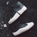Tenis Globe Gillette Mid Top Black Leather