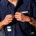 Camisa Former Scratched Work Cadet