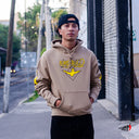 Sudadera Krooked Bird Lightening Sandstone