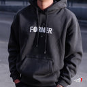Sudadera Former Legacy Scratch Washed Black