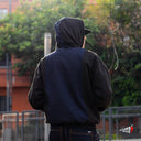 Sudadera Benzaa 3C Logo Azul Negro