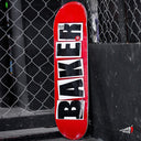 Tabla Baker Brand Logo Red White Black