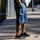 Short Spitfire Classic 87 Denim Cargo Light Stone Wash