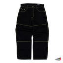Pantalón Benzaa Rodilla Hilos Amarillo