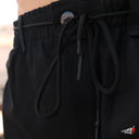 Pantalón Copal Negro Hilos Blanco