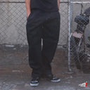 Pantalón Copal Negro Hilos Blanco