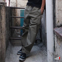 Pantalón Copal Gris Hilos Negros