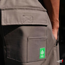 Pantalón Copal Gris Hilos Negros
