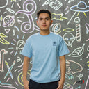 Playera Crimes Logo Snake Azul