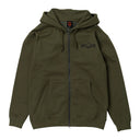Sudadera Spitfire Zip Up Arch Embroidered Olive