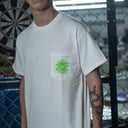 Playera Spitfire Classic 87 Swirl Fill Pocket White Green