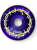 Ruedas TACO Puas Morado Transparente