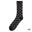 Calcetas Vans Checker Crew Black Charcoal