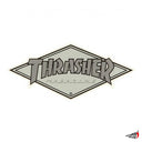 Sticker Thrasher Diamond Logo Silver 10x5cm
