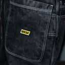 Pantalon Benzaa Negro Stone Wash Etiqueta Amarilla