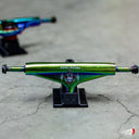 Trucks Psycho Verde Neochromo Goma Roja 146mm