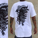 Playera Crimes Killer Wolf Blanca