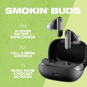 Audifonos Skullcandy Smokin Buds Black - True Wireless