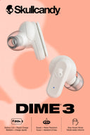 Audifonos Skullcandy True Wireless Dime 3 White