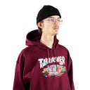 Sudadera Thrasher Blood Bath Burgundy