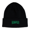 Beanie Creature Logo Outline Long Shoreman Black