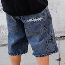 Bermuda Benzaa Alambre Mezclilla Stone Wash Denim