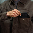 Chamarra Vans Skate Garage Denim Jack Coal Brown