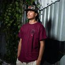 Playera Santa Cruz Stranger Things Hellfire Pit Maroon