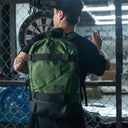 Mochila Mayas Script Verde con Porta Tablas