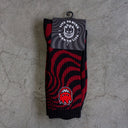 Calcetas Spitfire BIghead Fill Swirl Embroidered Black Red