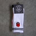 Calcetas Spitfire Bighead Fill Embroidered White Black Red