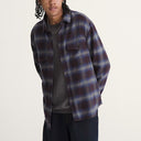 Camisa Vans Bixby Plaid Flannel Dark Port Red Pewter