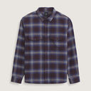 Camisa Vans Bixby Plaid Flannel Dark Port Red Pewter
