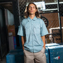 Camisa DGK Accord Embroidered Woven Hickory Pinstripe