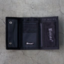Cartera Benzaa Broches Trifold Gris