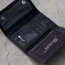 Cartera Benzaa Broches Trifold Gris