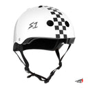 Casco S1 Lifer Retro Helmet Blanco Checkers