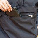 Chamarra Benzaa Impermeable Negra