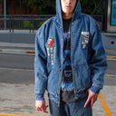 Chamarra Primitive Outsider Demin Zip