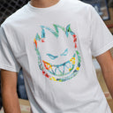 Playera Spitfire Floral Bighead White