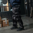 Pantalon Benzaa Negro Deslavado