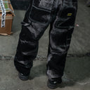 Pantalon Benzaa Negro Deslavado