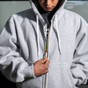 Sudadera Benzaa Zipper Gris